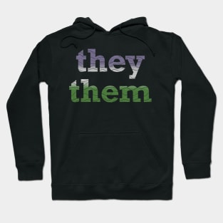 Genderqueer They Them Waves Hoodie